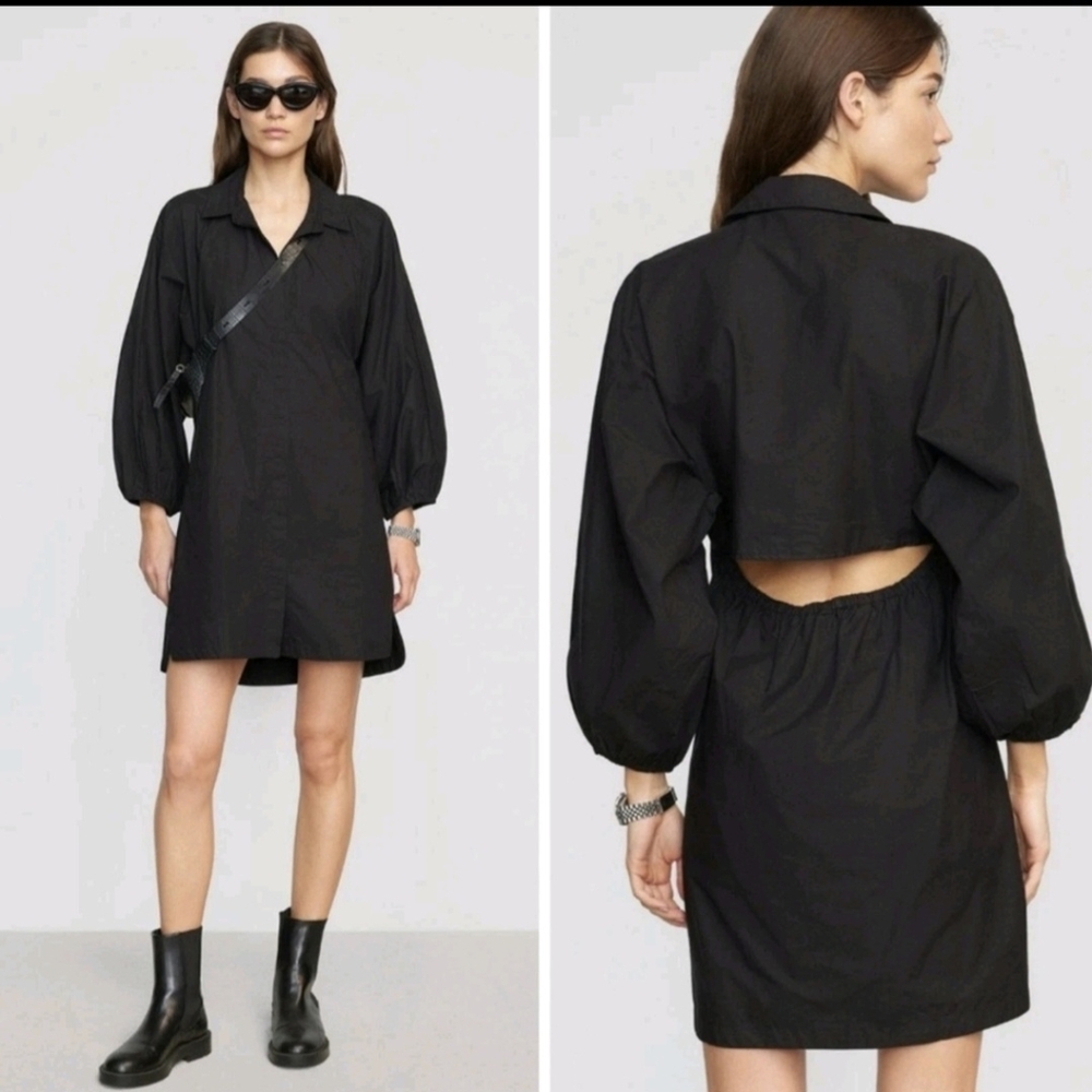 OBO Modern Citizen Black Backless Dress